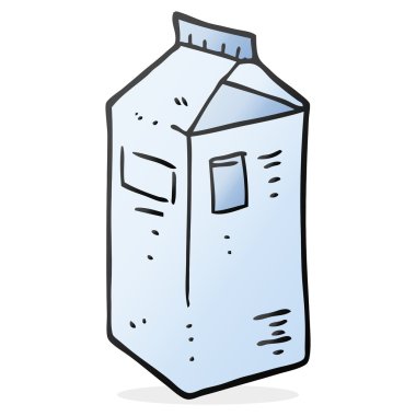 karikatür süt kutusu