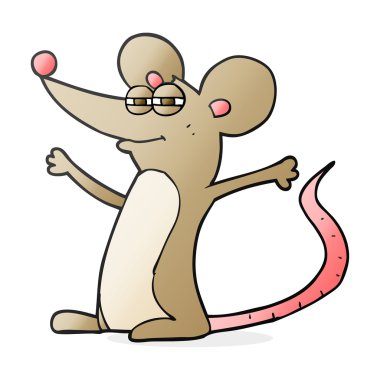 Serbest çizim çizgi film faresi