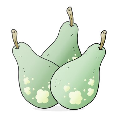 serbest çizilmiş karikatür armut