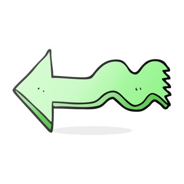 karikatür işaret eden oku