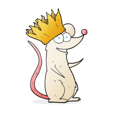 çizgi film fare giyen taç