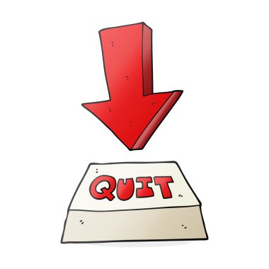 Bırak çizgi film düğmesi