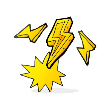 çizgi film yıldırım cıvata doodle