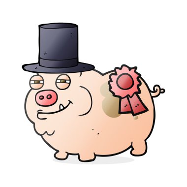 Çizgi Film Ödülü kazanan domuz