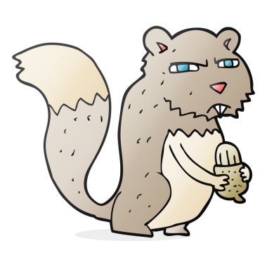 çizgi film kızgın sincap fındık ile