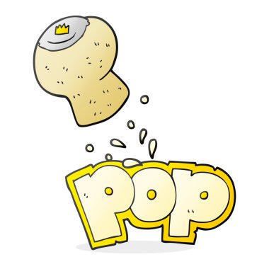 haşhaş karikatür şampanya mantar