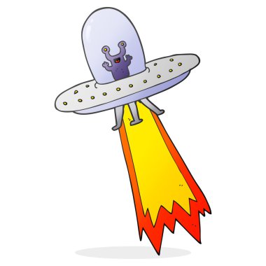 karikatür uçan daire