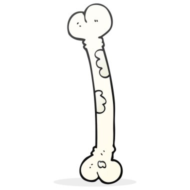 serbest çizilmiş karikatür kemik