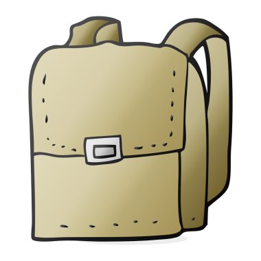 serbest çizilmiş karikatür çanta