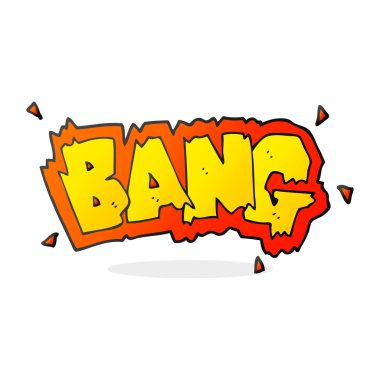 serbest çizilmiş karikatür patlama