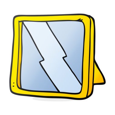 serbest çizilmiş karikatür ayna