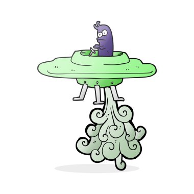 karikatür uçan daire