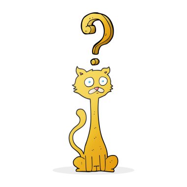 çizgi film meraklı kedi