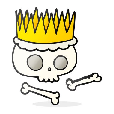 serbest çizilmiş karikatür taç