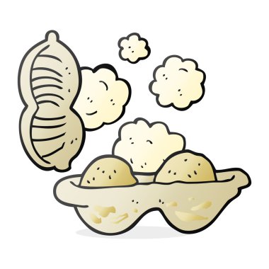 serbest çizilmiş karikatür fıstık