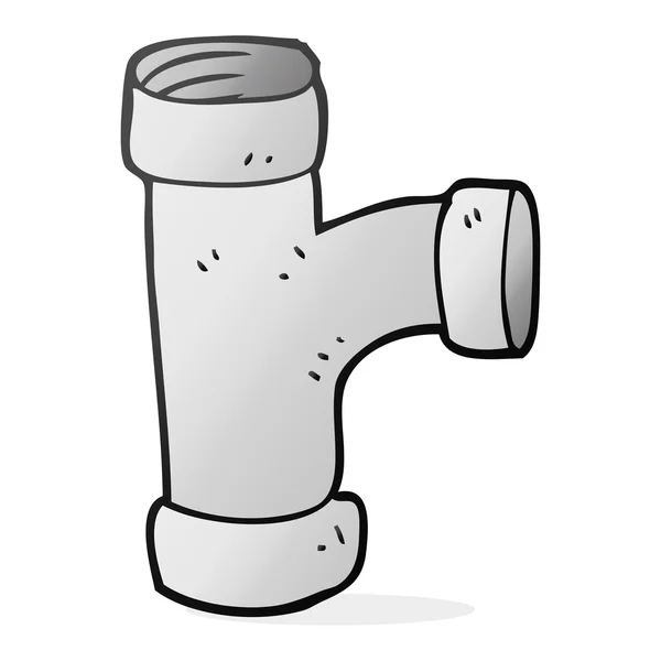 Od ruky kreslené nakresleného potrubí — Stockový vektor