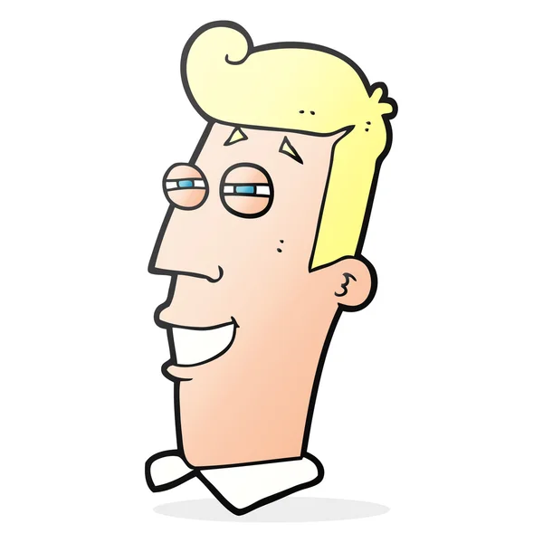 卡通笑嘻嘻的男人 — 图库矢量图片