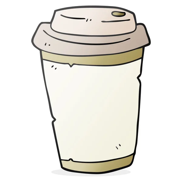 Dessin animé sortir café — Image vectorielle