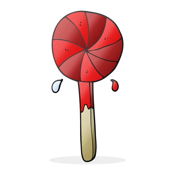 FreeHand getekende cartoon lollipop — Stockvector