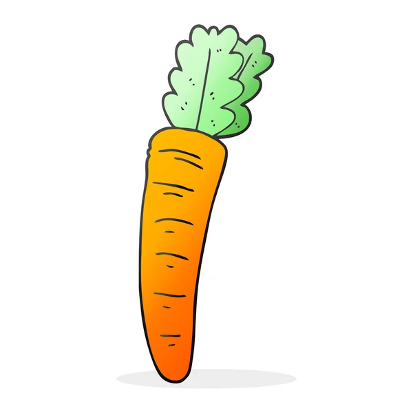 Zanahoria dibujada a mano alzada — Vector de stock