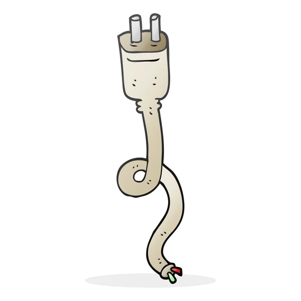 Cable de alimentación de dibujos animados — Vector de stock