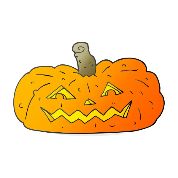 Caricature Halloween citrouille — Image vectorielle