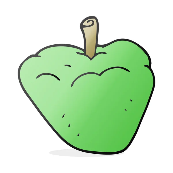 Manzana orgánica de dibujos animados — Archivo Imágenes Vectoriales