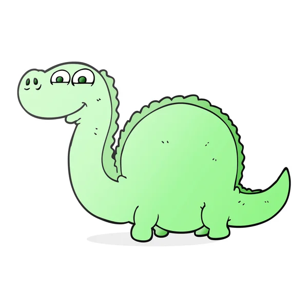 Ręcznie rysowane dinozaury kreskówkowe — Wektor stockowy
