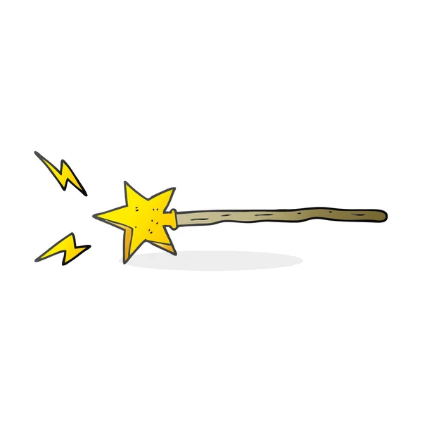 Cartoon magic wand — Stock Vector