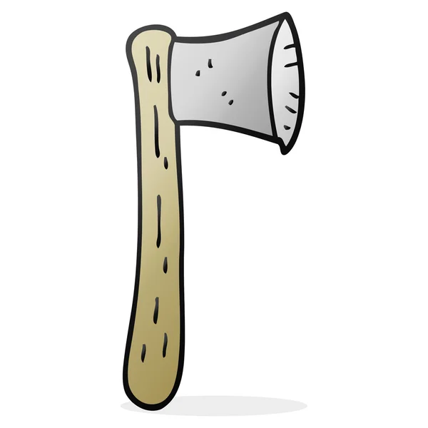 Freehand drawn cartoon axe — Stock Vector