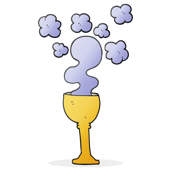 Cartoon spooky halloween goblet — Stockvector