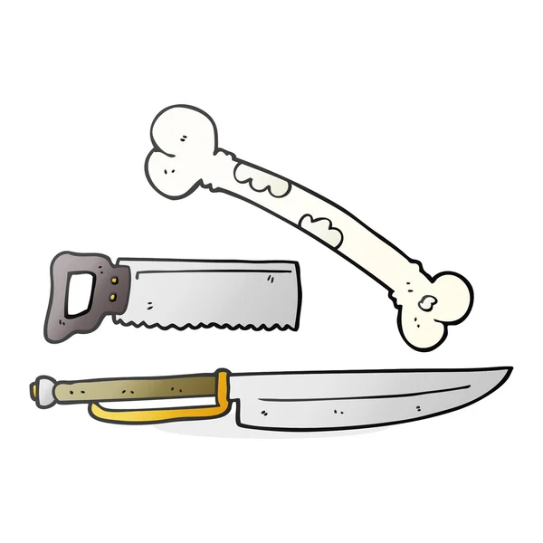 Freihändig gezeichnetes Cartoon-Messer — Stockvektor