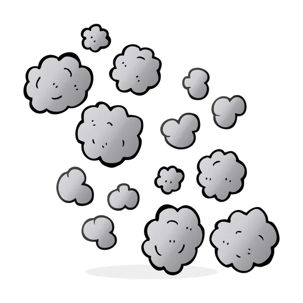 Cartoon smoke clouds — Stock Vector
