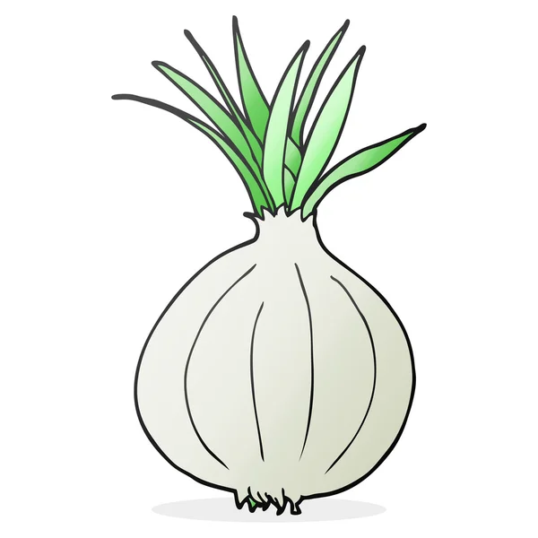 Serbest çizilmiş karikatür soğan — Stok Vektör