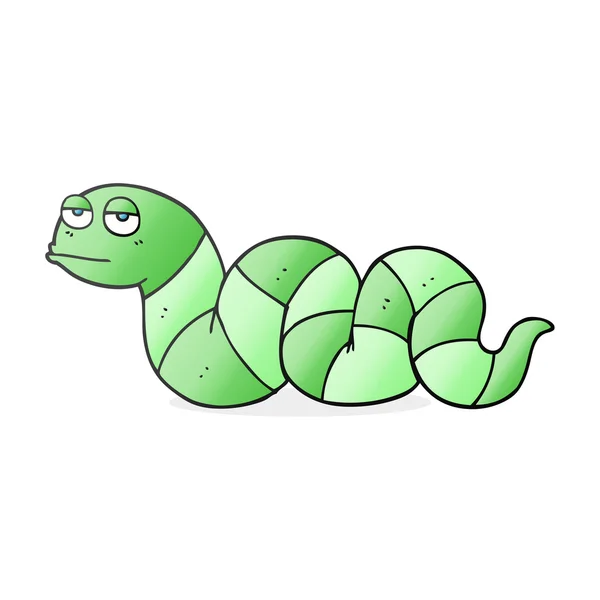 Dibujos animados serpiente aburrida — Vector de stock