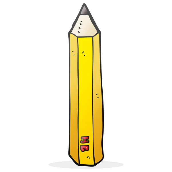 Freihand gezeichneter Cartoon-Bleistift — Stockvektor