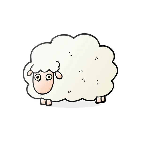 Cartoon farting sheep — Stock Vector