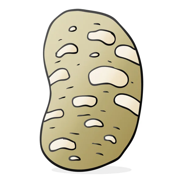 FreeHand ritade cartoon potatis — Stock vektor
