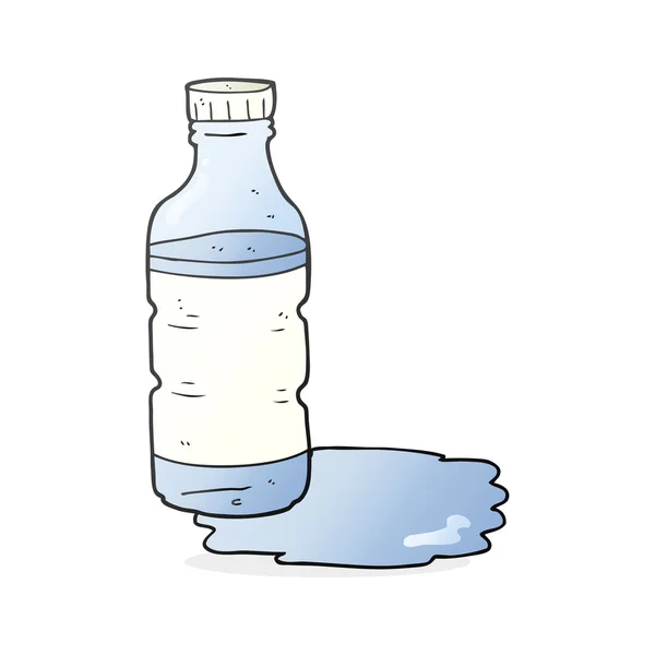 Dibujos animados botella de agua — Vector de stock