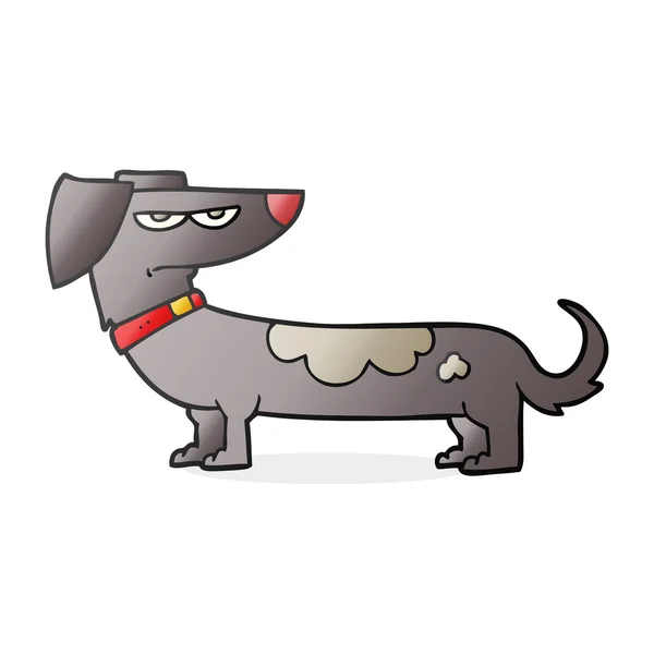 Desenho animado cão irritado — Vetor de Stock