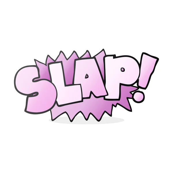 Cartoon slap symbol — Stock Vector