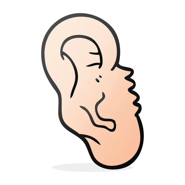 Cartoon mänskliga örat — Stock vektor