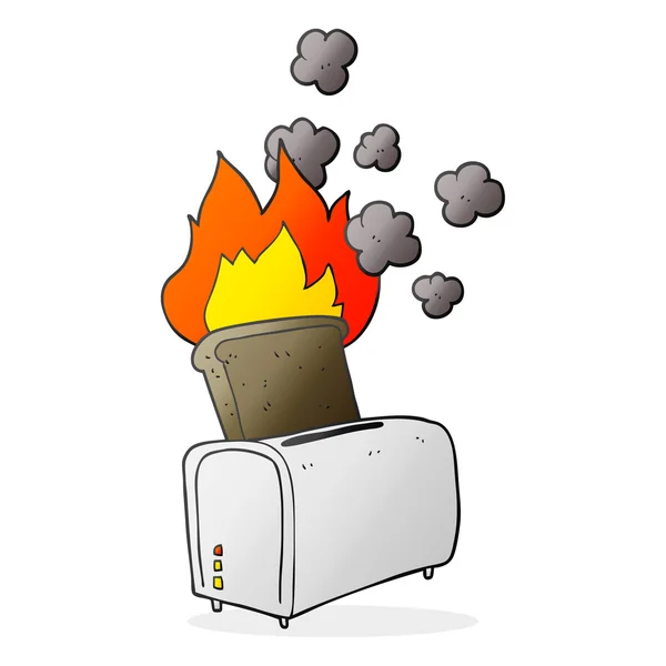 Kreslený připálené toasty — Stockový vektor