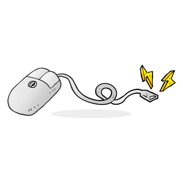 Desenhos animados mouse computador — Vetor de Stock