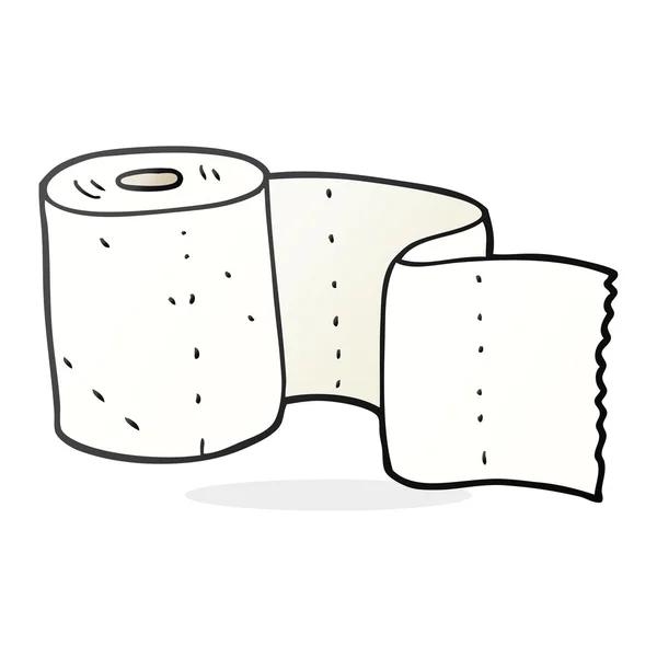 Rouleau de toilette dessin animé — Image vectorielle