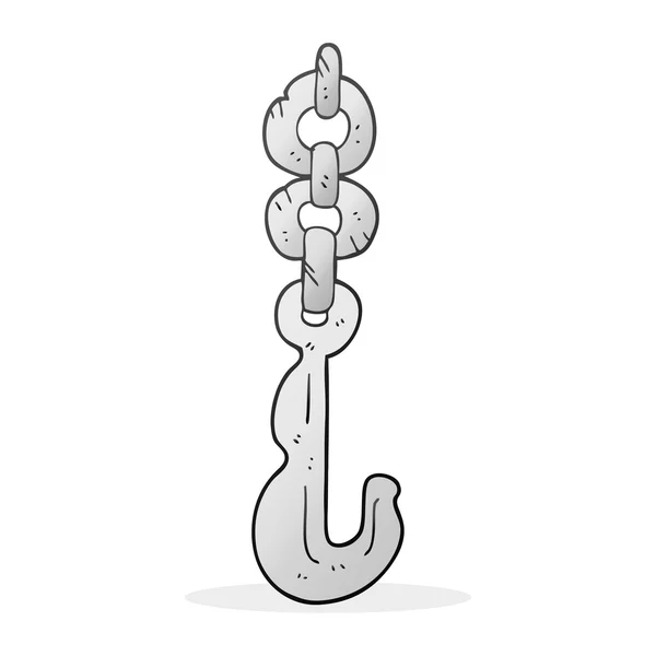 Cartoon hook and chain — Stock Vector