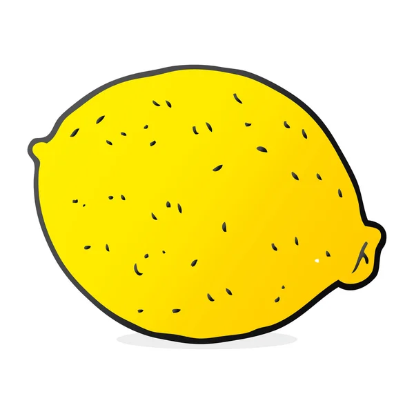 Свободный рисованный мультяшный лимон — стоковый вектор