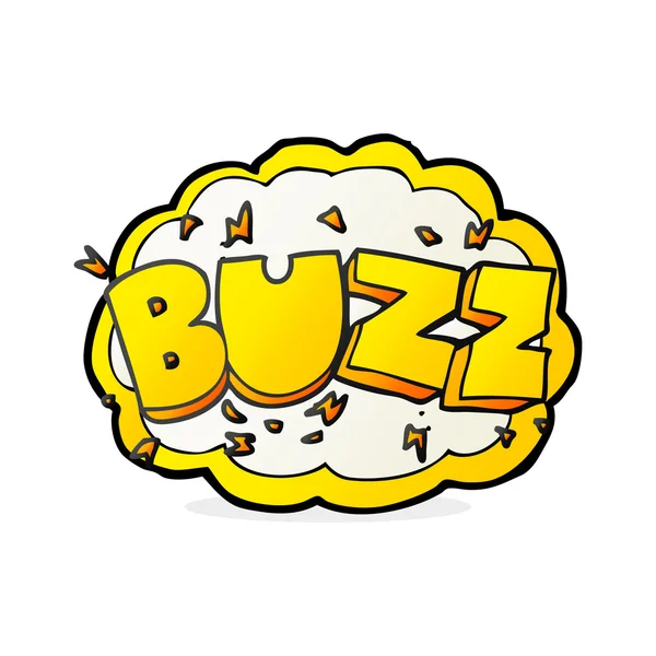 Cartoon Buzz Symbol — Stockvektor