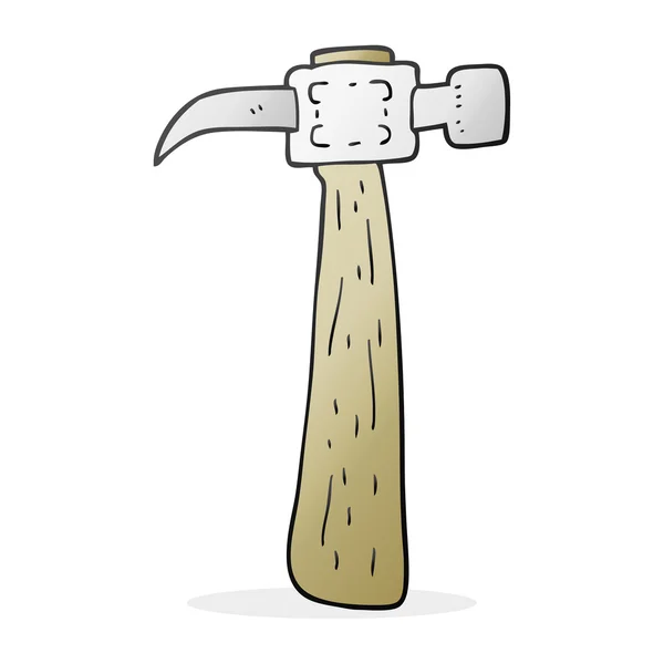 Freehand drawn cartoon hammer — Stock Vector
