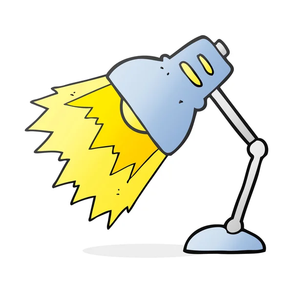 Cartoon shining lamp — Stock Vector